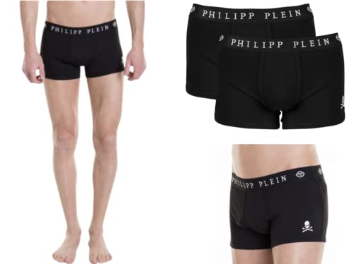 Philipp Plein Underwear 2 Pack Trunk Skull Boxer Panties Boxershorts Brief Shorts Cotton Stretch L von Philipp Plein