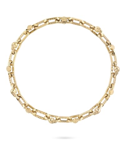 Philipp Plein Unisex Kette Halskette Edelstahl IP Gold Plein Edge PJPEA16NU von Philipp Plein