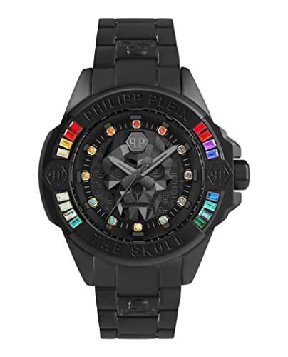 Philipp Plein Unisex Analog Quarz Uhr mit Edelstahl Armband PWNAA0522 von Philipp Plein