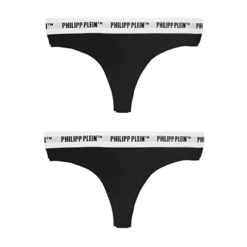 Philipp Plein Unterhose ""Bi-pack"" - DUPP01 | Tanga Donna Bipack - SIZE: L(EU) von Philipp Plein