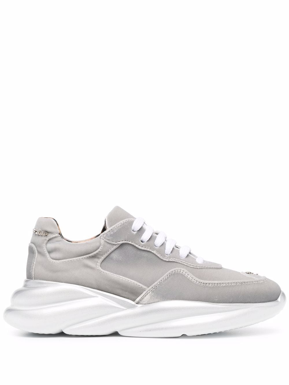 Philipp Plein Velvet Runner Sneakers im Metallic-Look - Silber von Philipp Plein