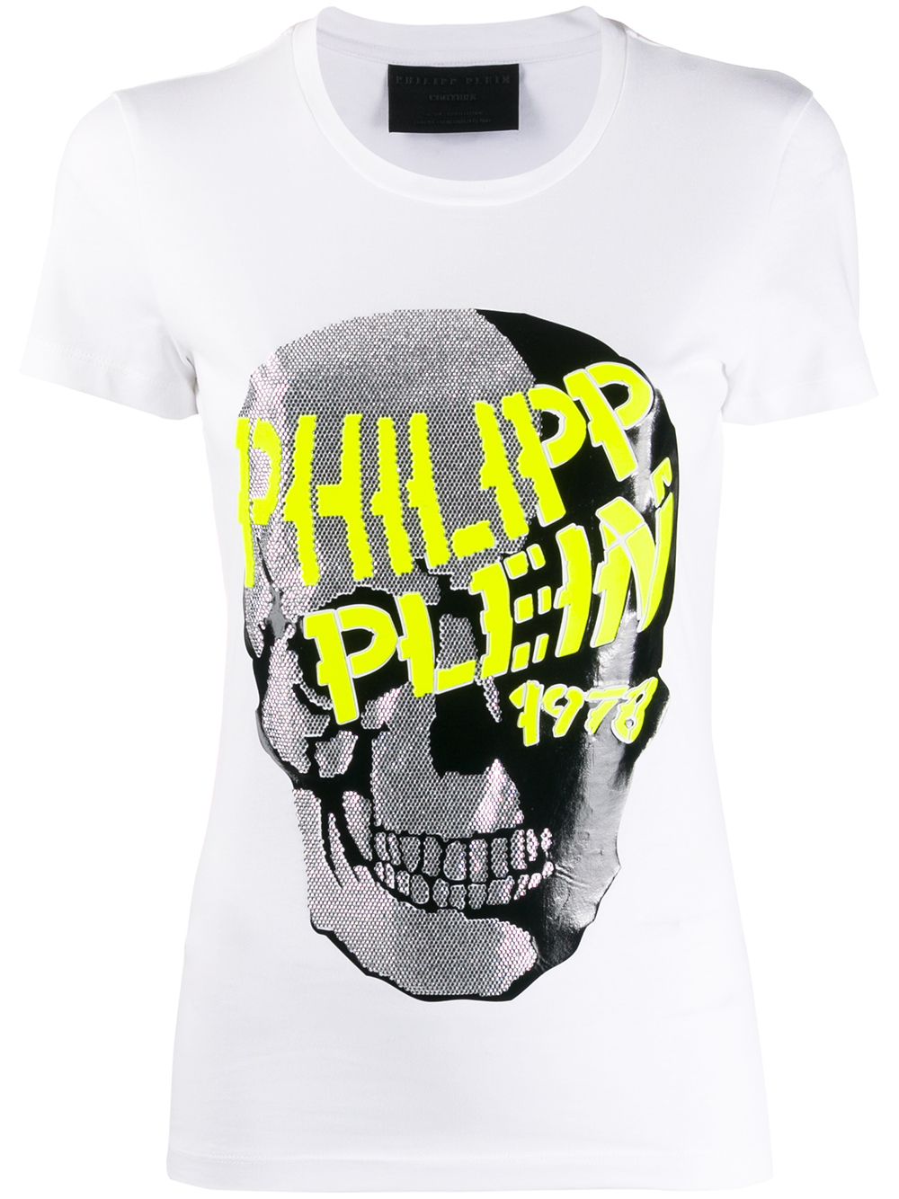 Philipp Plein Verziertes T-Shirt mit Totenkopf - Weiß von Philipp Plein