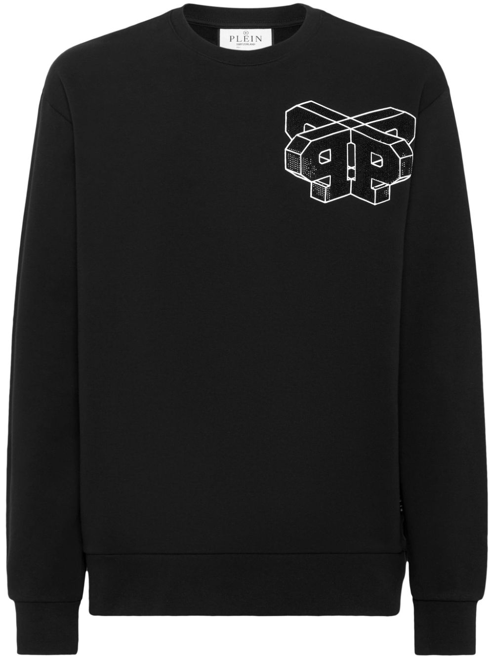 Philipp Plein Wire Frame Sweatshirt mit grafischem Print - Schwarz von Philipp Plein