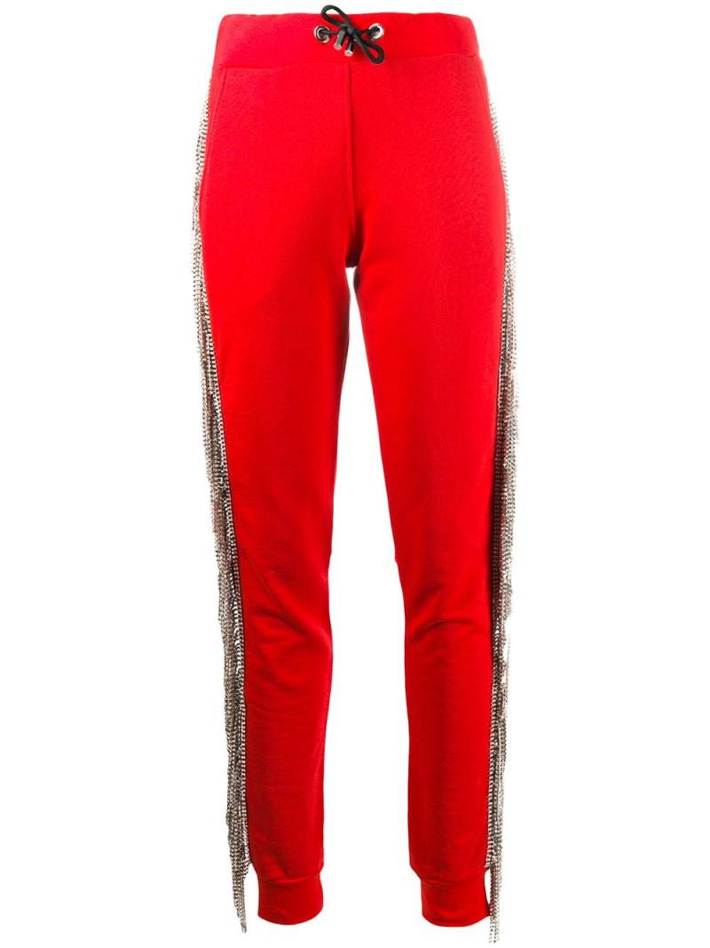 Philipp Plein Hose mit Kristallen - Rot von Philipp Plein