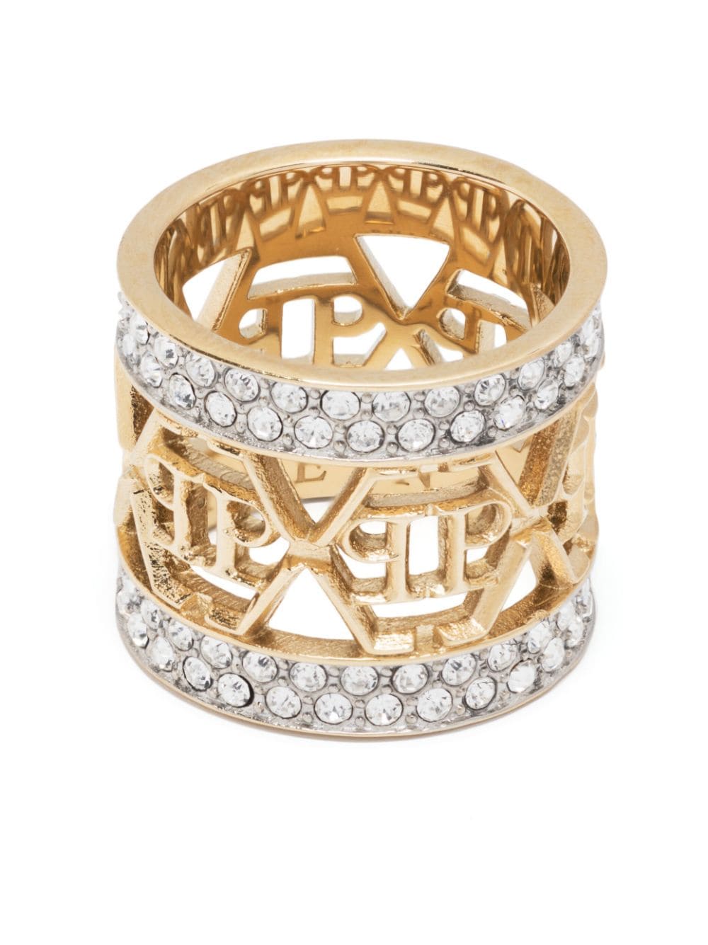 Philipp Plein Ring mit Kristallen - Gold von Philipp Plein