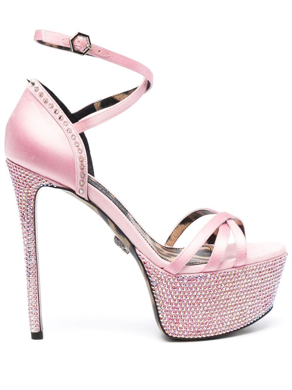 Philipp Plein Verzierte Plateau-Sandalen - Rosa von Philipp Plein