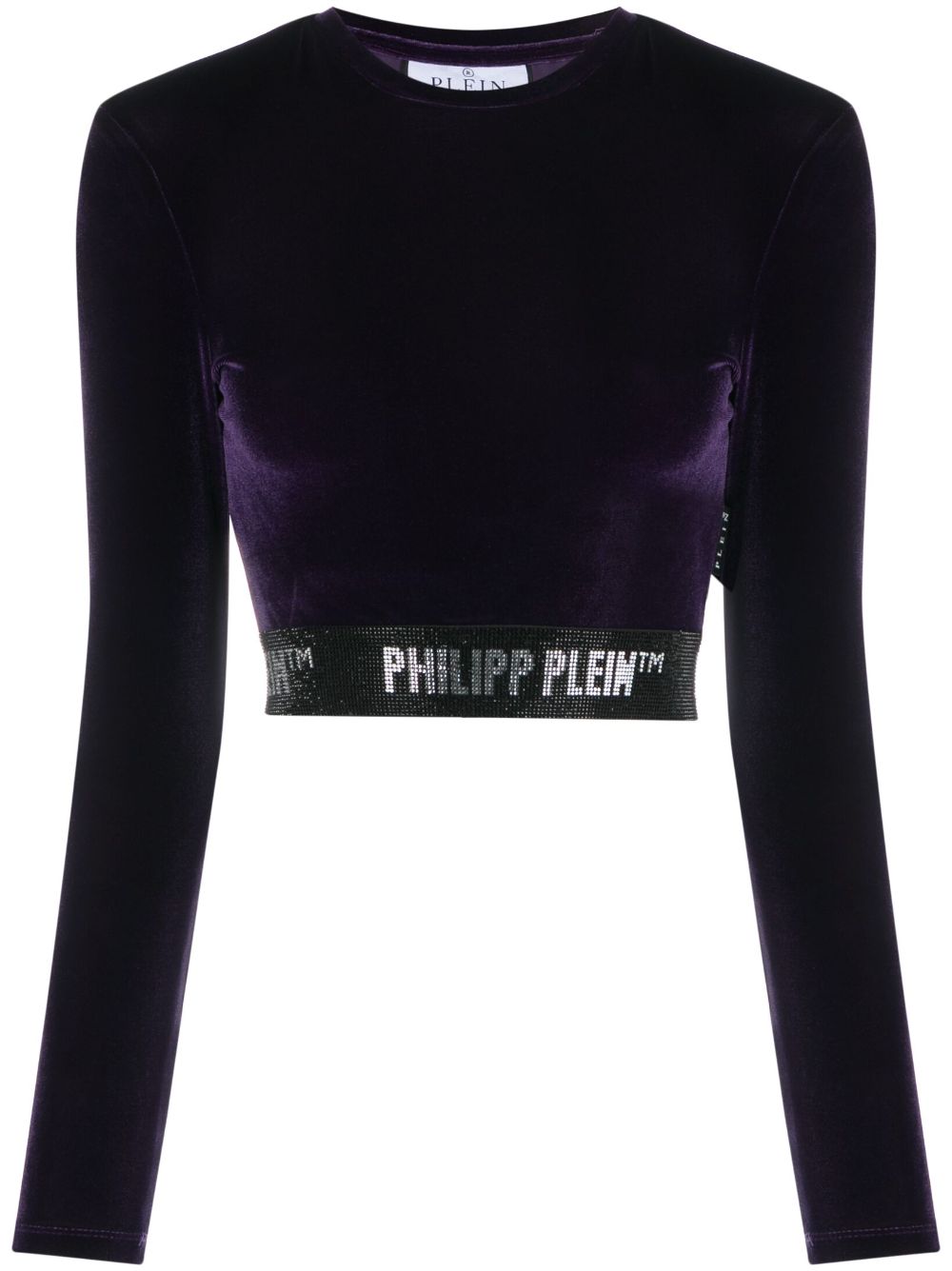 Philipp Plein Langes Cropped-Oberteil - Violett von Philipp Plein