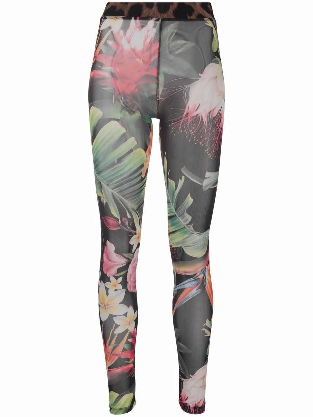 Philipp Plein Leggings mit Blumen-Print - Schwarz von Philipp Plein