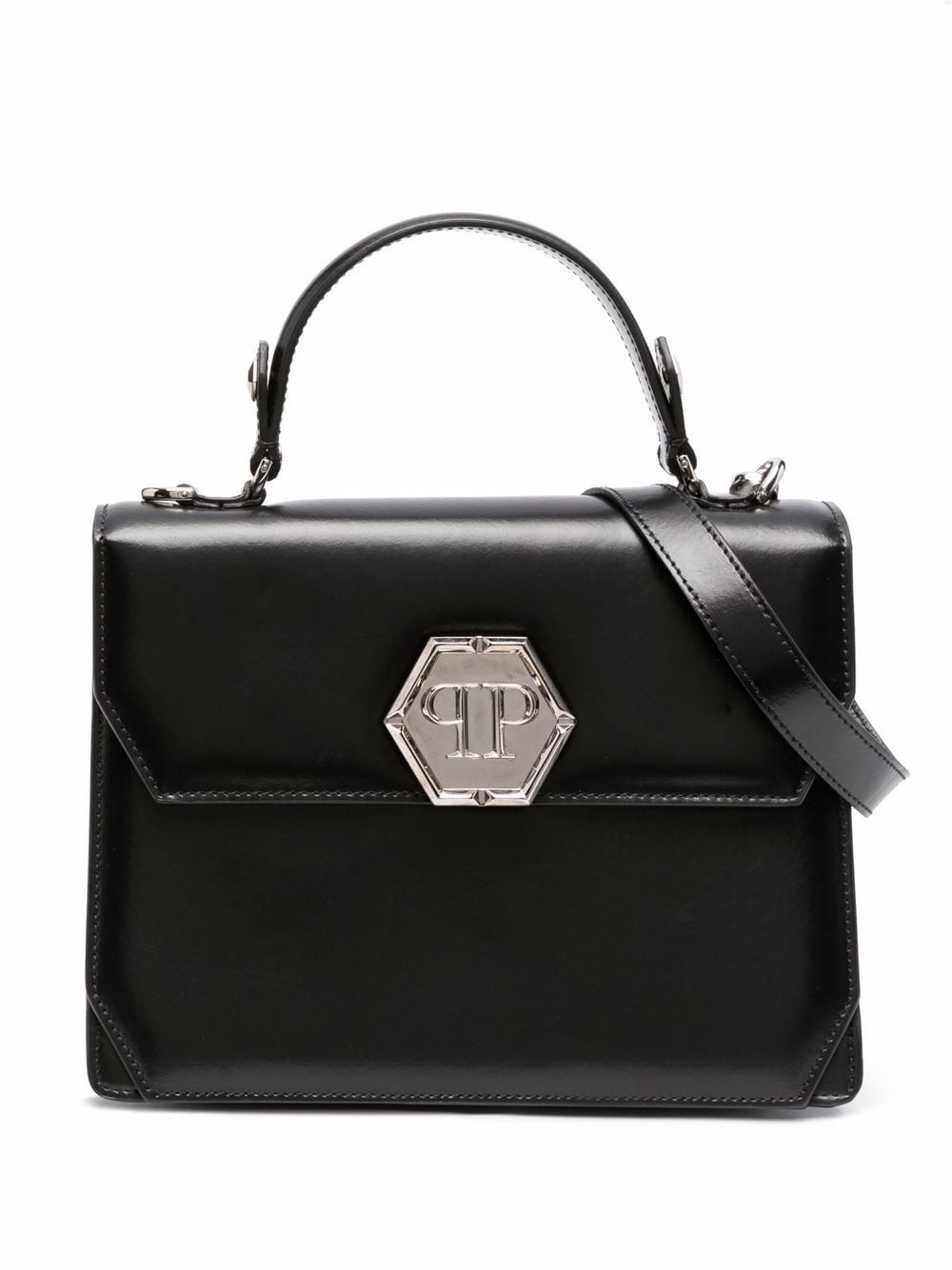 Philipp Plein Handtasche mit Logo - Schwarz von Philipp Plein