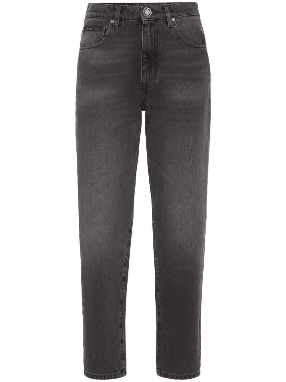 Philipp Plein Straight-Leg-Jeans mit hohem Bund - Grau von Philipp Plein