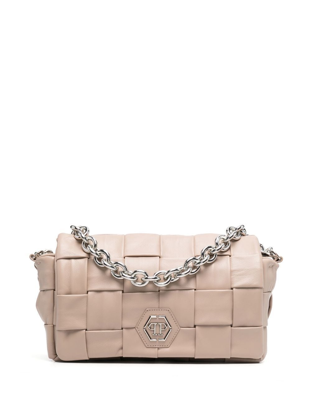 Philipp Plein Schultertasche mit Webmuster - Nude von Philipp Plein