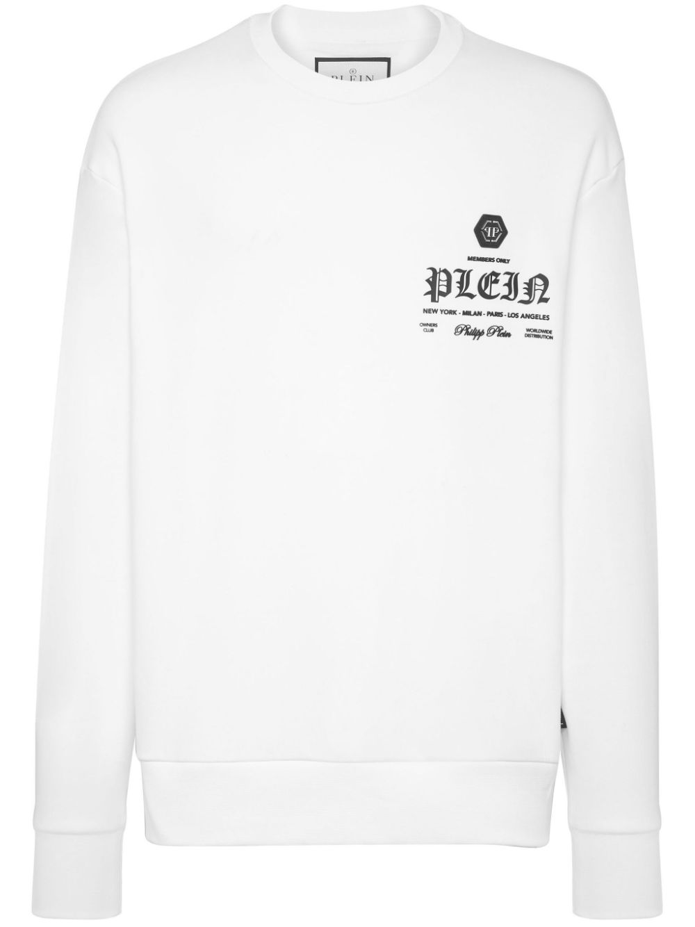 Philipp Plein Sweatshirt mit Logo-Applikation - Weiß von Philipp Plein