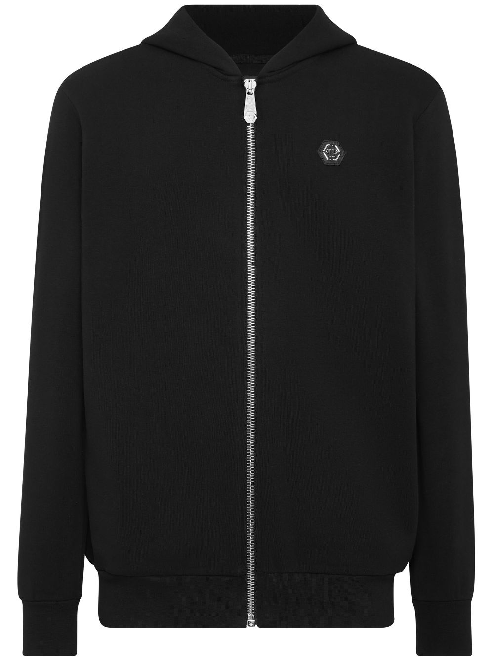 Philipp Plein Kapuzenjacke mit Logo-Patch - Schwarz von Philipp Plein