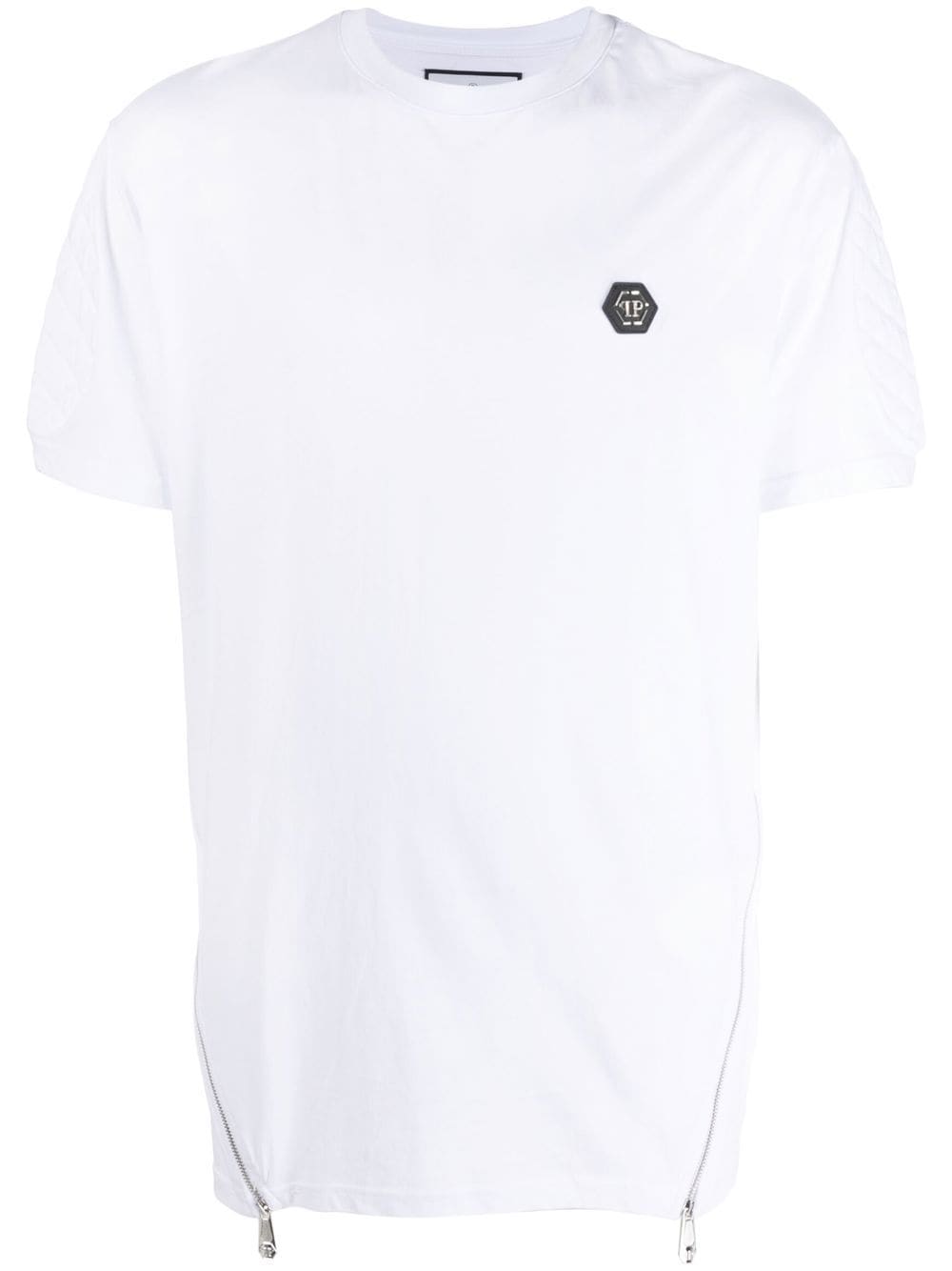 Philipp Plein T-Shirt mit Reißverschluss - Weiß Philipp Plein T-Shirt mit Reißverschluss - Weiß von Philipp Plein