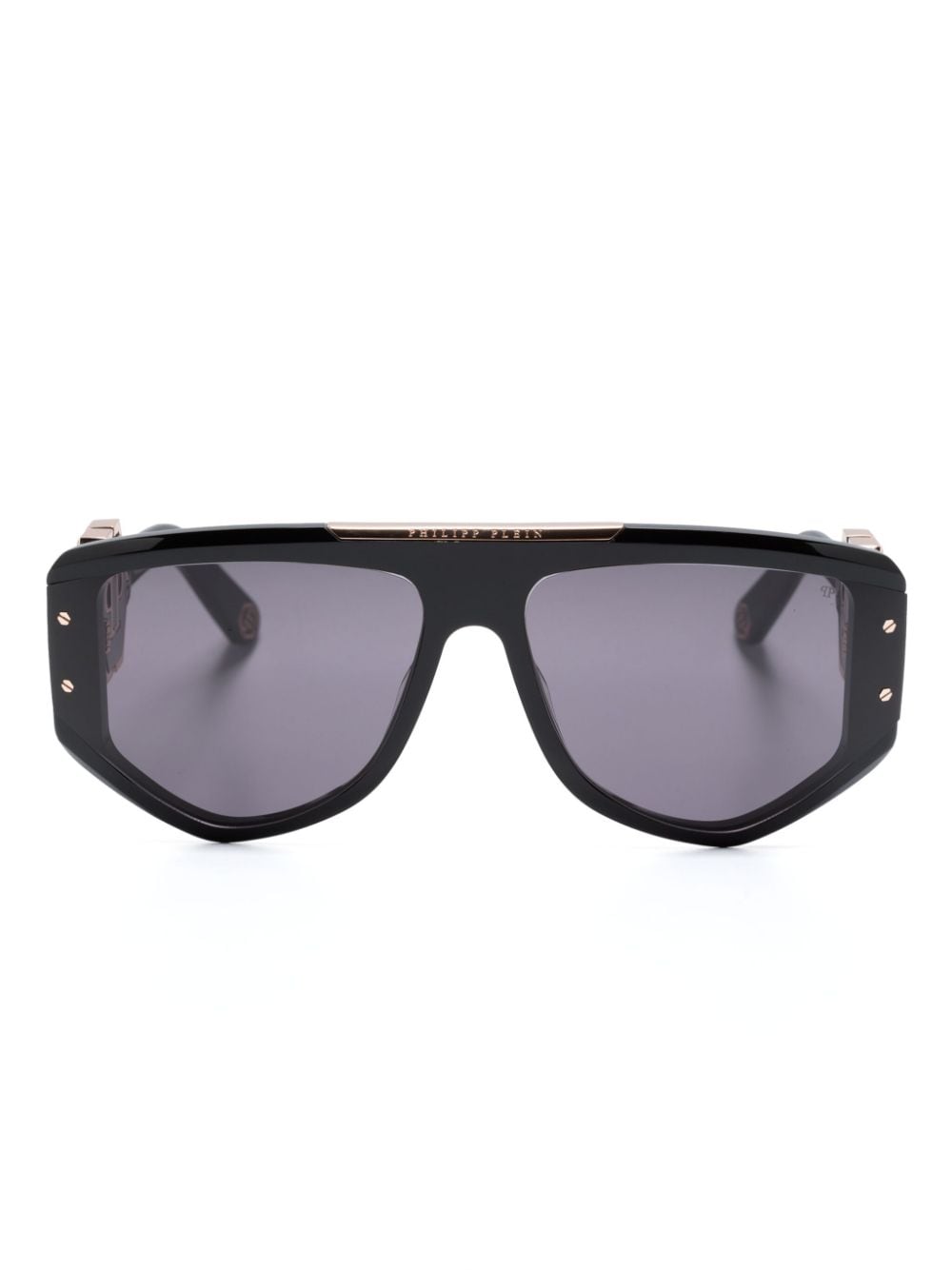 Philipp Plein Sonnenbrille mit Oversized-Gestell - Schwarz von Philipp Plein