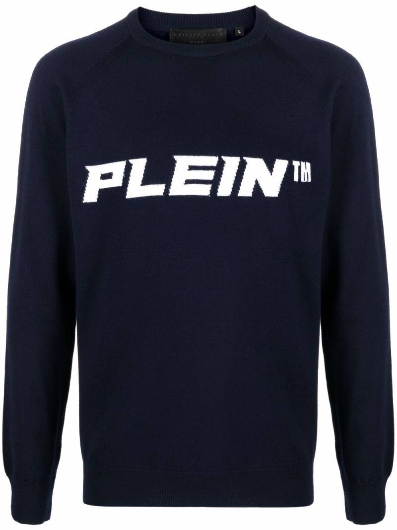 Philipp Plein Pullover mit Logo-Print - Blau von Philipp Plein