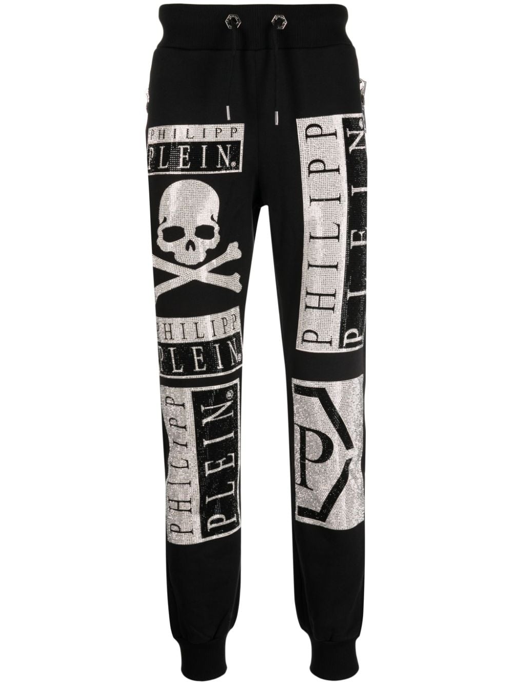 Philipp Plein Jogginghose mit Logo-Print - Schwarz von Philipp Plein