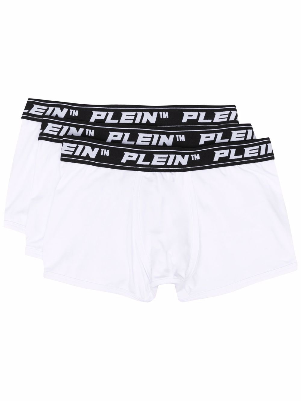 Philipp Plein 3er-Set Shorts mit Logo-Bund - Weiß von Philipp Plein