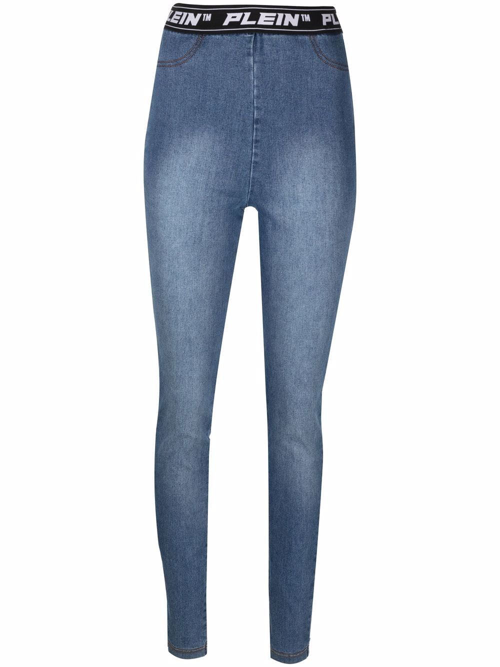 Philipp Plein Leggings mit Logo-Bund - Blau von Philipp Plein