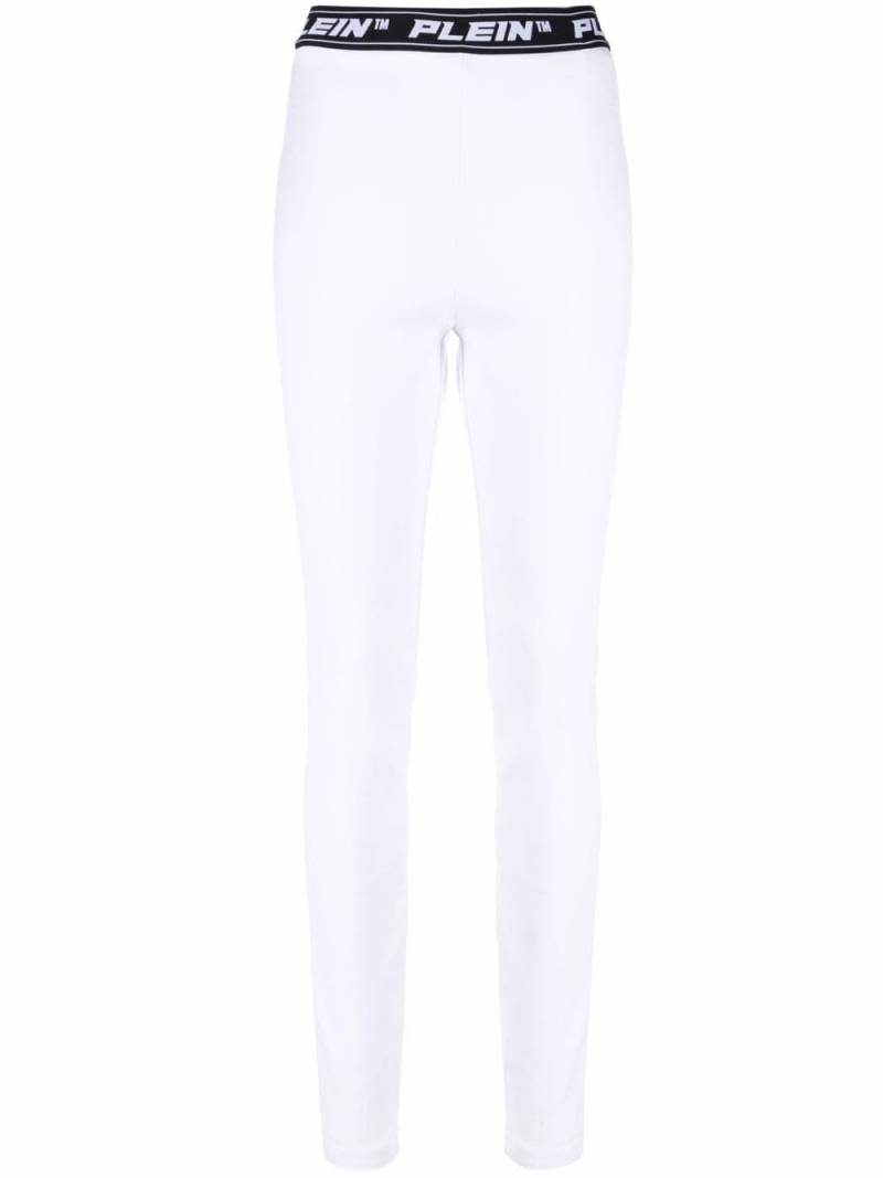 Philipp Plein Leggings mit Logo-Bund - Weiß von Philipp Plein