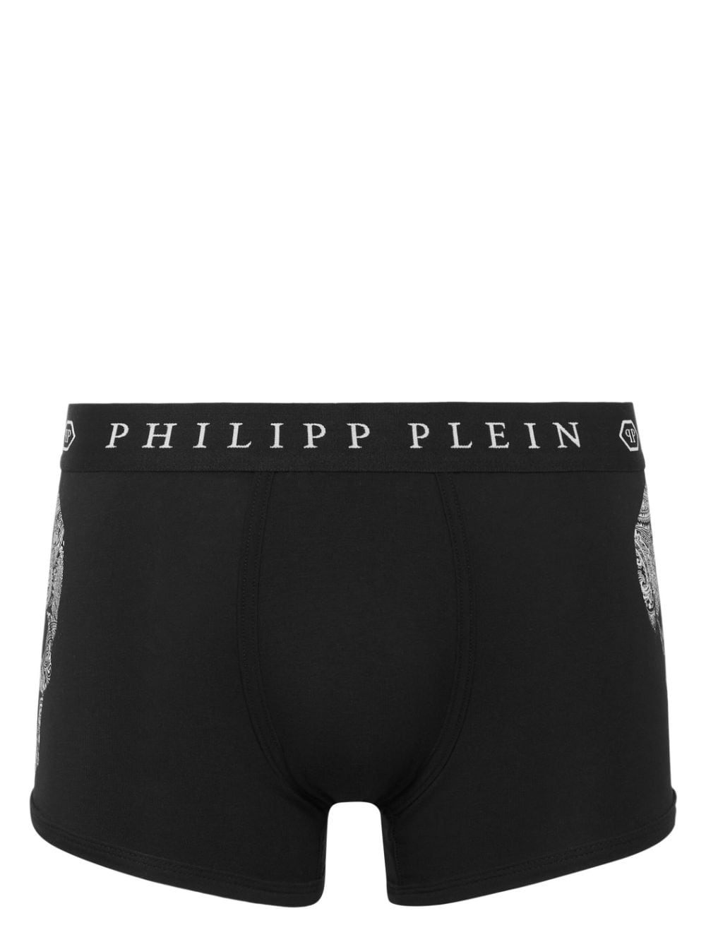 Philipp Plein Shorts mit Logo-Bund - Schwarz von Philipp Plein