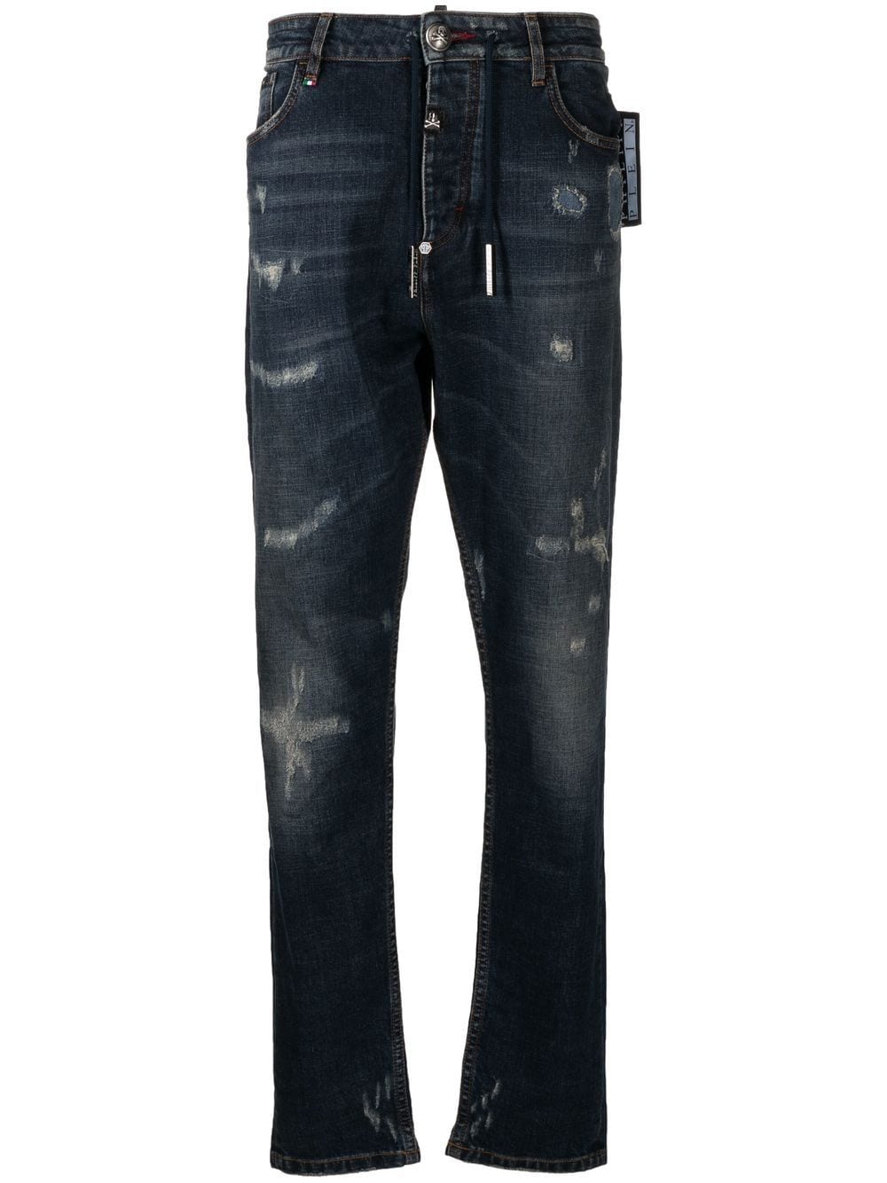 Philipp Plein Tief sitzende Slim-Fit-Jeans - Blau von Philipp Plein