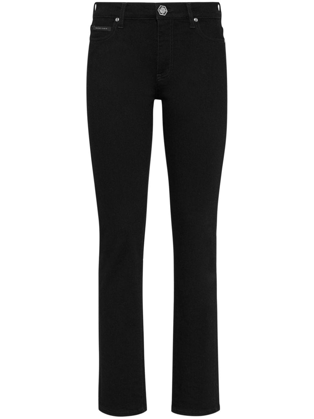 Philipp Plein Halbhohe Skinny-Jeans - Schwarz von Philipp Plein