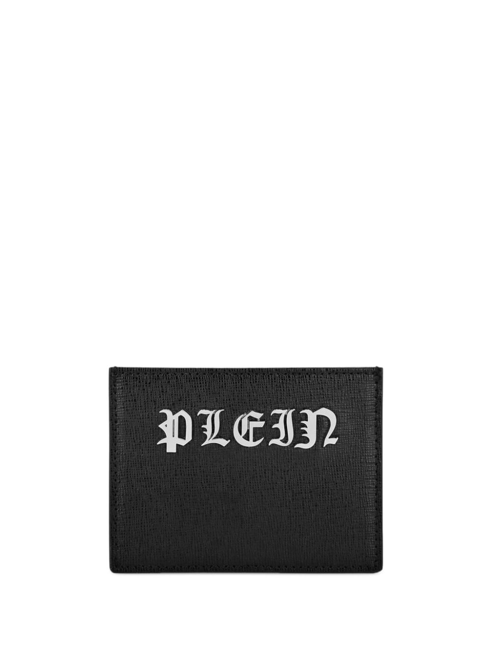 Philipp Plein Kartenetui mit Monogramm-Schild - Schwarz von Philipp Plein