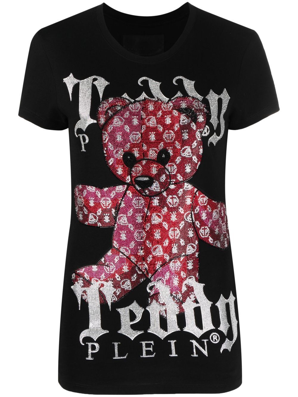 Philipp Plein T-Shirt mit Teddy-Print - Schwarz von Philipp Plein