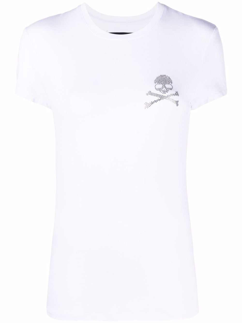 Philipp Plein T-Shirt mit Strass-Totenkopf - Weiß von Philipp Plein