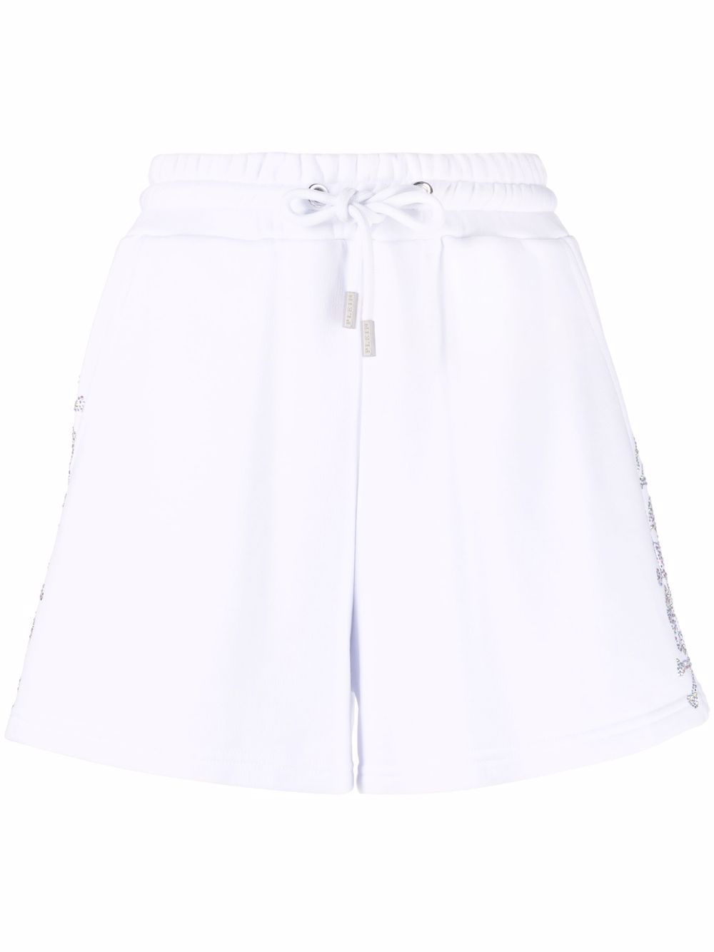 Philipp Plein Shorts mit Strass-Totenkopf - Weiß von Philipp Plein