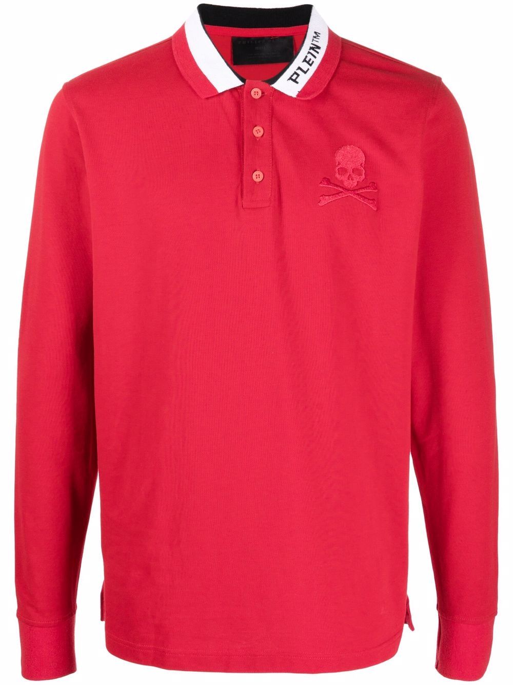 Philipp Plein Poloshirt mit Totenkopf - Rot von Philipp Plein