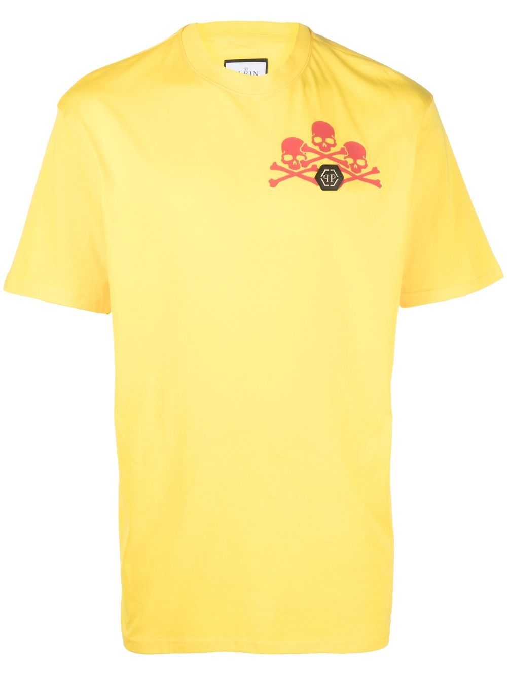 Philipp Plein T-Shirt mit Totenkopf-Print - Gelb von Philipp Plein