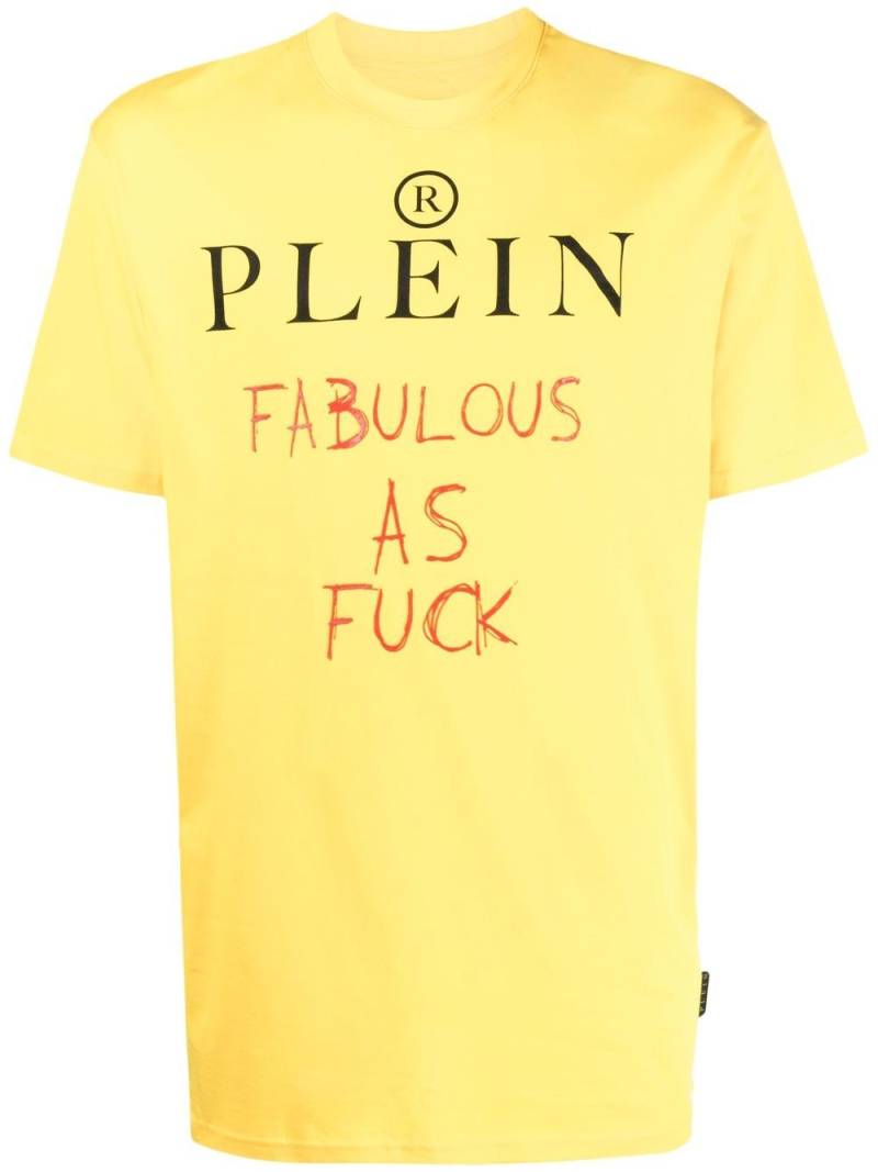 Philipp Plein T-Shirt mit Slogan-Print - Gelb von Philipp Plein