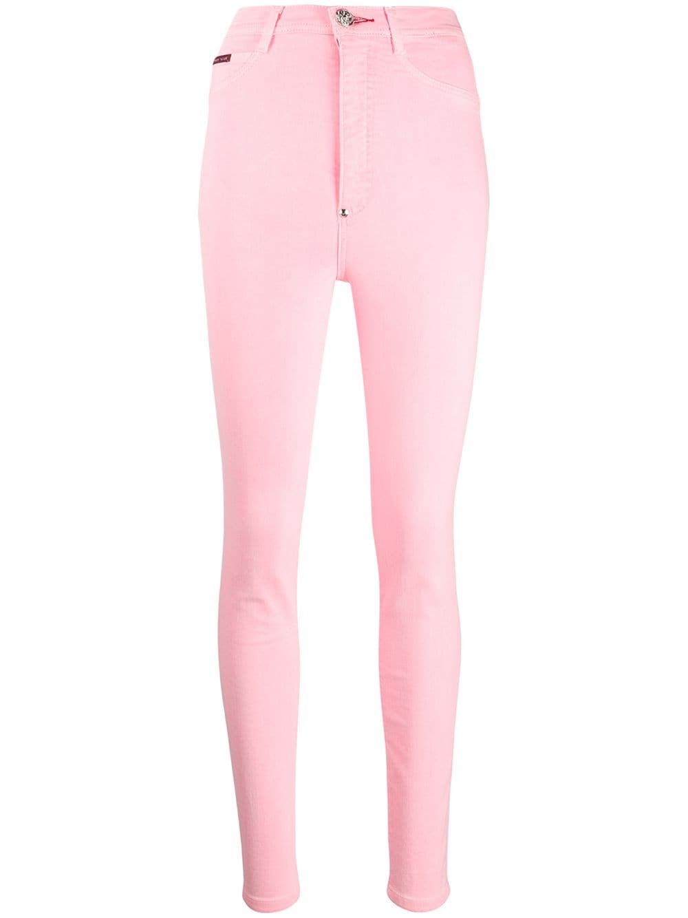 Philipp Plein Jeggings mit hohem Bund - Rosa von Philipp Plein