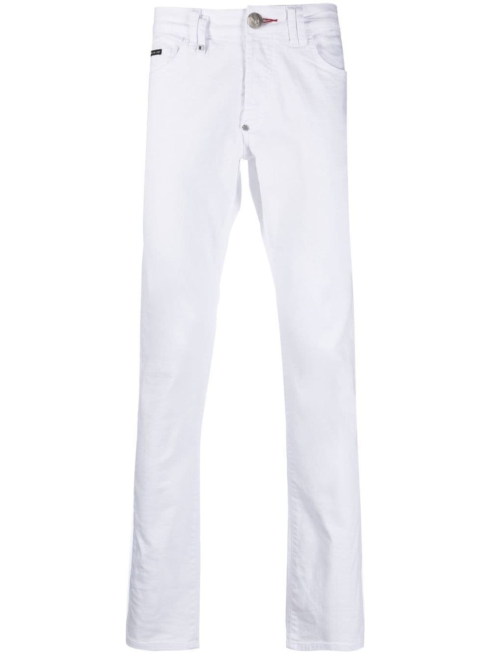 Philipp Plein Klassische Straight-Leg-Jeans - Weiß von Philipp Plein