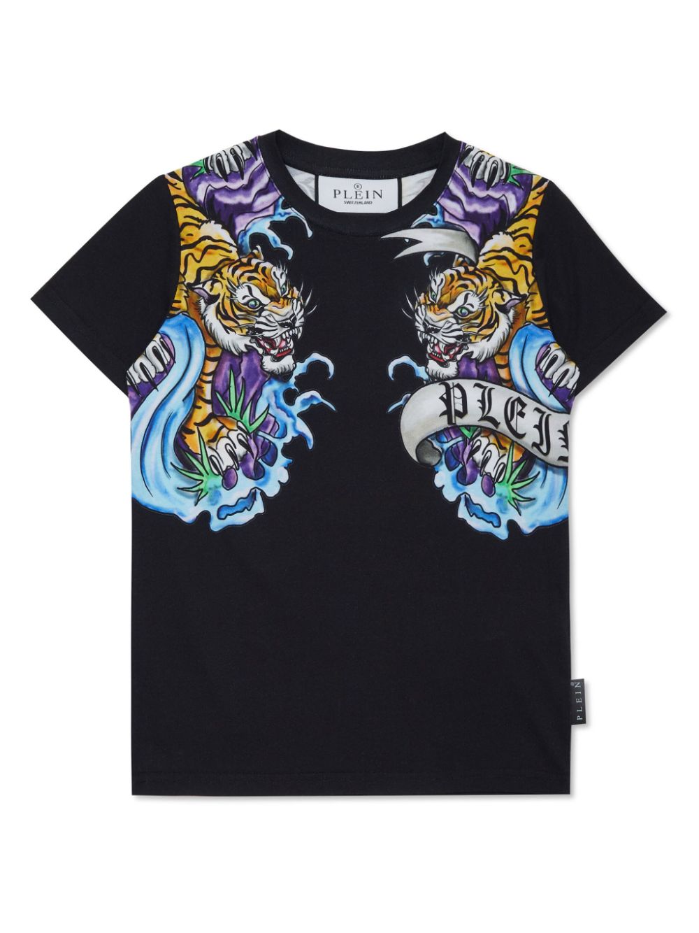 Philipp Plein Junior T-Shirt mit Tattoo-Print - Schwarz von Philipp Plein Junior