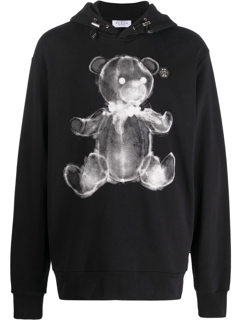 Philipp Plein Hoodie mit Teddy-Print - Schwarz von Philipp Plein