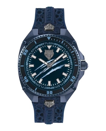 Plein Sport Herren Uhr Analog Quarz Thunder Force PS8BA0624 Silikon von Philipp Plein