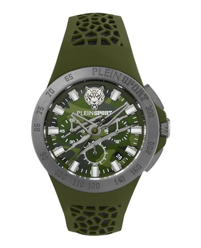 Plein Sport Herren Uhr Analog Quarz Thunderstorm Chrono PSABA0323 Silikon von Philipp Plein