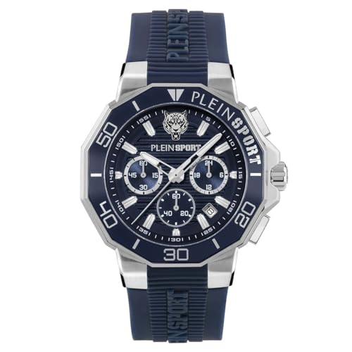 Plein Sport Herren Uhr Analog Quarz Titan PSAGA0325 Silikon von Philipp Plein