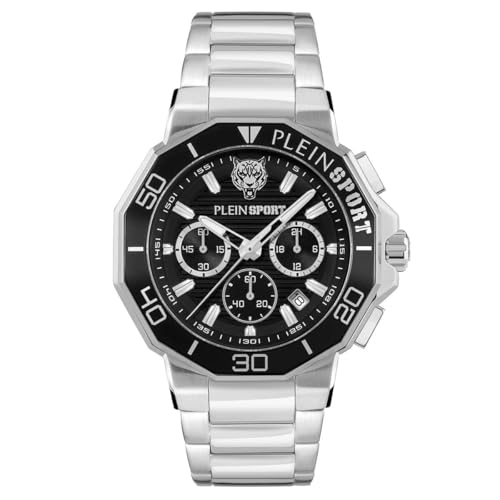 Plein Sport Herren Uhr Analog Quarz Titan PSAGA0525 Edelstahl von Philipp Plein