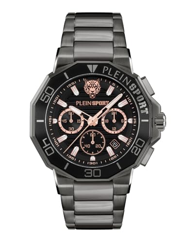 Plein Sport Herren Uhr Analog Quarz Titan PSAGA0825 Edelstahl von Philipp Plein