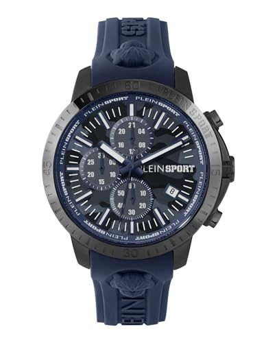 Plein Sport Herren Uhr Chronograph Analog Quarz Plein GAIN PSCBA0423 Silikon von Philipp Plein