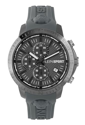 Plein Sport Herren Uhr Chronograph Analog Quarz Plein GAIN PSCBA0623 Silikon von Philipp Plein