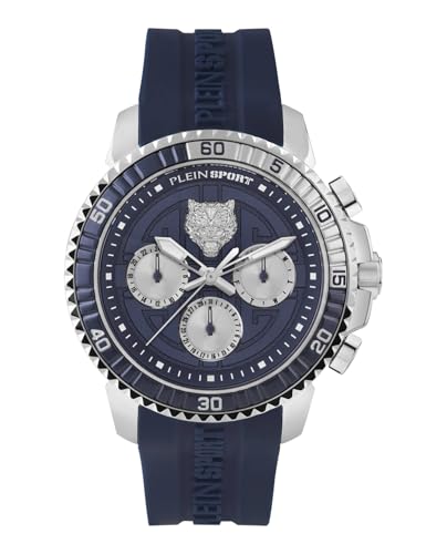 Plein Sport Herren Uhr Multifunktion Analog Quarz Powerlift PSPBA0223 Silikon von Philipp Plein