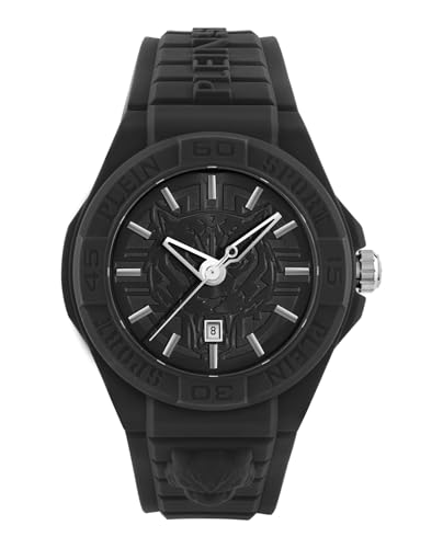 Plein Sport Unisex Uhr Analog Quarz New Fearless Black PSHDA0124 Silikon von Philipp Plein