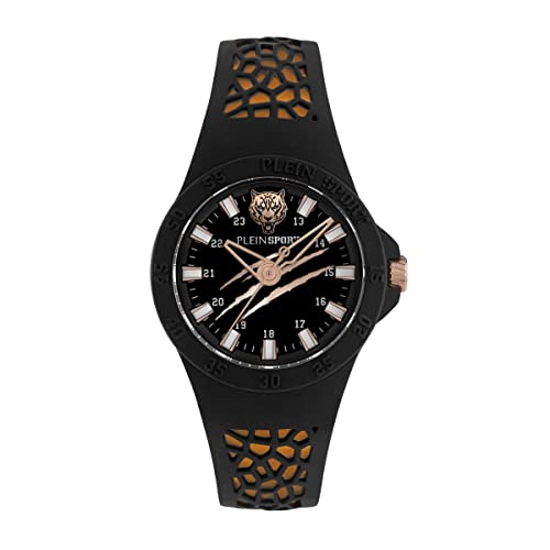 Plein Sport Unisex Uhr Analog Quarz Thunderstorm Black Orang PSBBA0123 Silikon von Philipp Plein