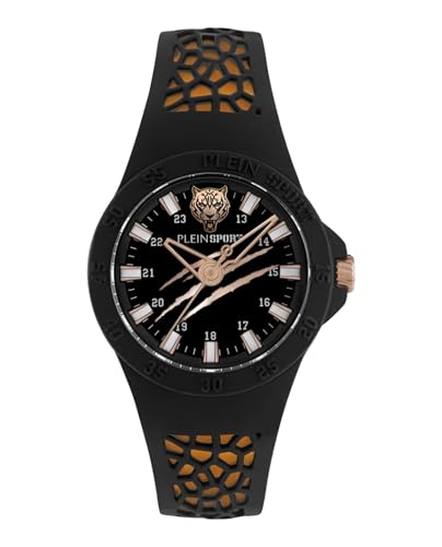 Plein Sport Unisex Uhr Analog Quarz Thunderstorm Black Orang PSBBA0123 Silikon von Philipp Plein