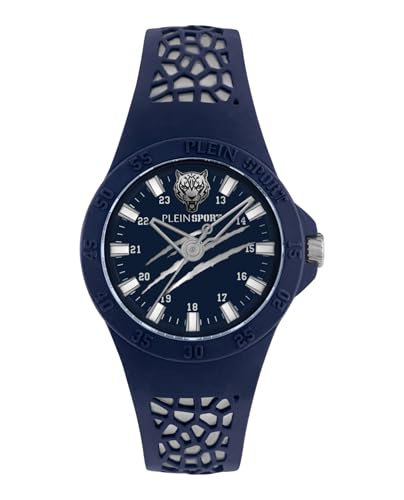 Plein Sport Unisex Uhr Analog Quarz Thunderstorm Blau PSBBA0223 Silikon von Philipp Plein